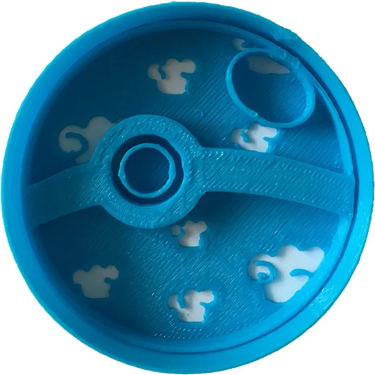 Cuticuter Pokeball Pokemon Ausstechform, Blau, 8 x 7 x 1.5 cm – Bild 1