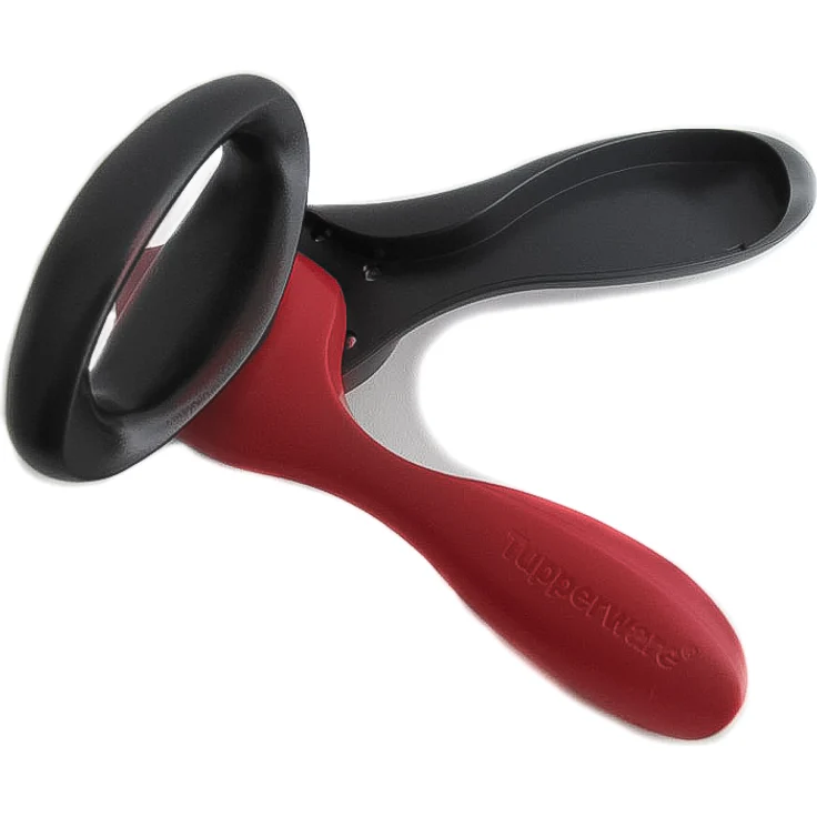 TUPPERWARE Küchenhelfer Öffner Dosenöffner schwarz-rot D159 Büchsen Dosen Öffner – Bild 1