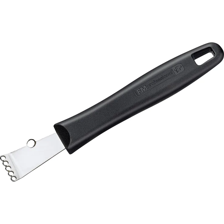 FMprofessional Fadenschneider 16 cm CHEF, (Farbe: Edelstahl-Schwarz), Menge: 1 Stück