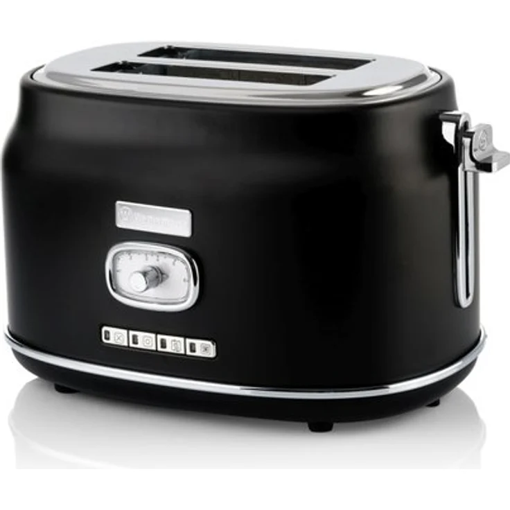 Westinghouse WKTT857BK Retro Serie Zwei-Schlitz Toaster schwarz – Bild 1
