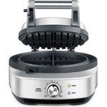 Sage SWM520 The No-Mess Waffle Waffeleisen, Brüsseler Waffeln, 900 Watt, rund, tief, antihaftbeschichtet
