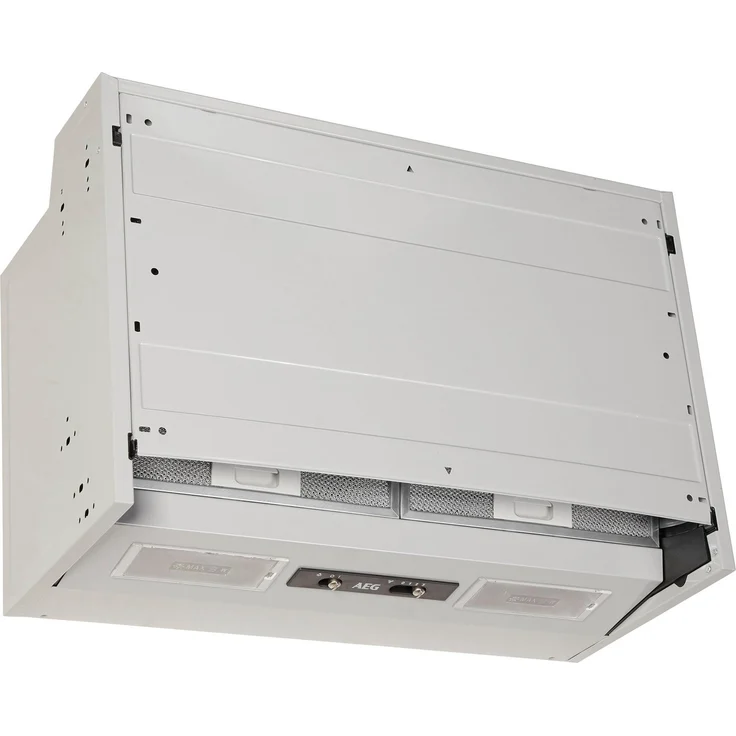 AEG DEB2631S, Motorhaube, integriert, Breite 60 cm, Tiefe: 27 cm, Absaugung und Rückführung (mit zusätzlichem Rückführungsset), weiß – Bild 2