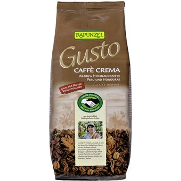 Rapunzel Bio Gusto Caffè Crema ganze Bohne 1kg