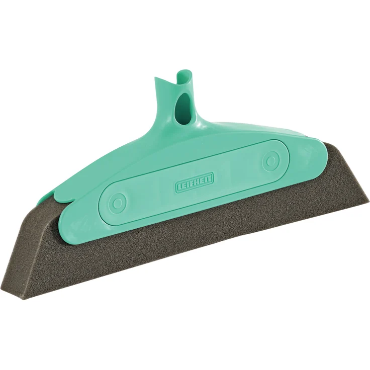 Leifheit Schaumstoffbesen Classic 34 cm, optimal für Allergiker mit schräger Stielanbindung, Besenkopf ohne Stiel, für die schnelle Entfernung von feinstem Staub und Schmutz, mit Click-System – Bild 1
