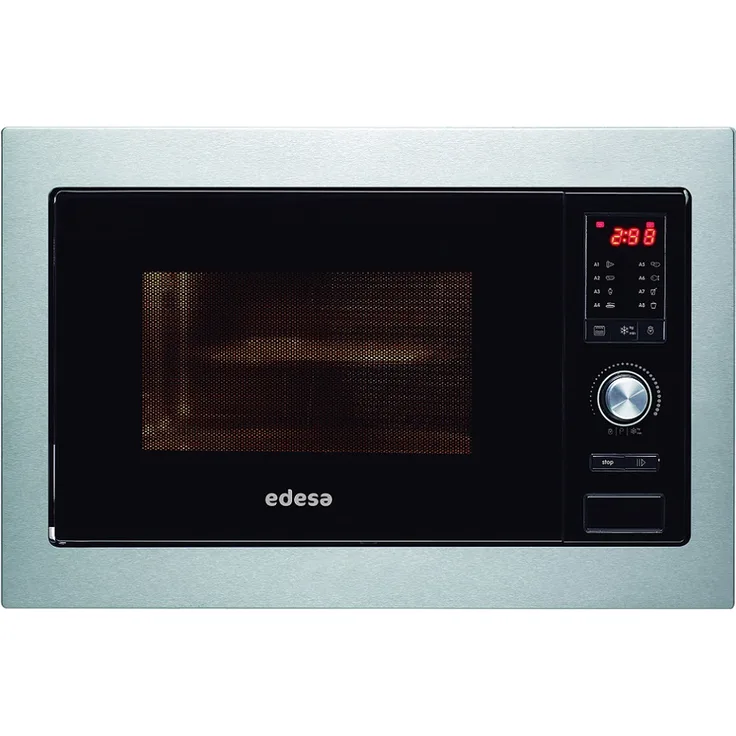 Edesa EMW-2510-IG X Mikrowelle, Einbaugerät, 25 l Garraumvolumen, 1000 Watt, silber