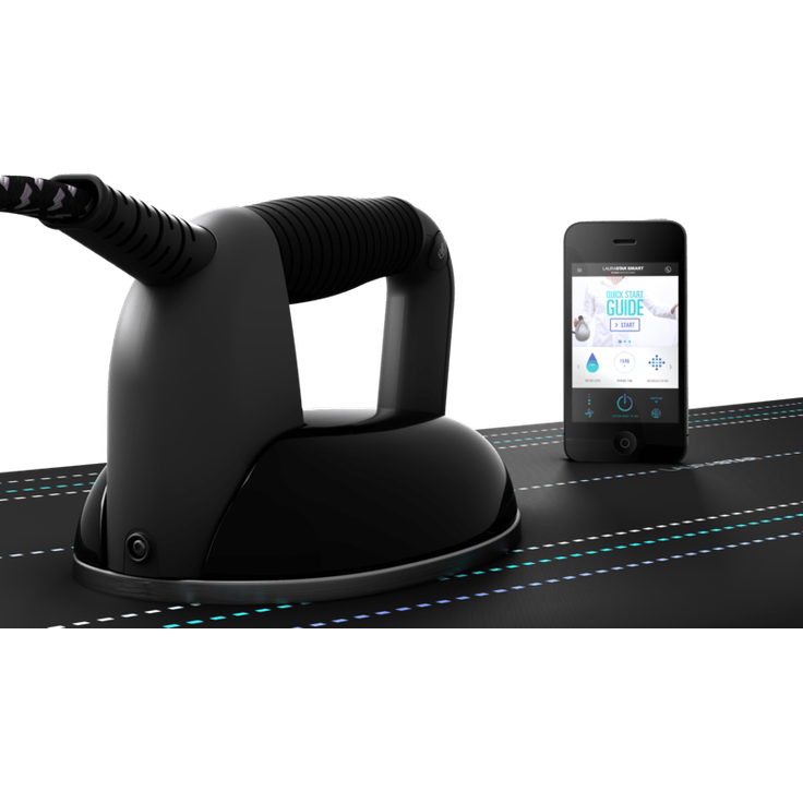 Laurastar Smart M Bügelsystem, 3,5 bar Dampfdruck, mit Gebläse- und Ansaugfunktion, Bluetooth-Konnektivität, grau-schwarz – Bild 6
