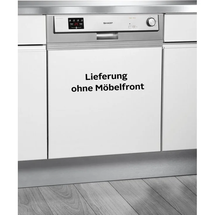 Sharp QW-HX12S47ES-DE, Geschirrspüler, E, Geräuschemissionsklasse C, Geräuschemissionen 47 Dezibel