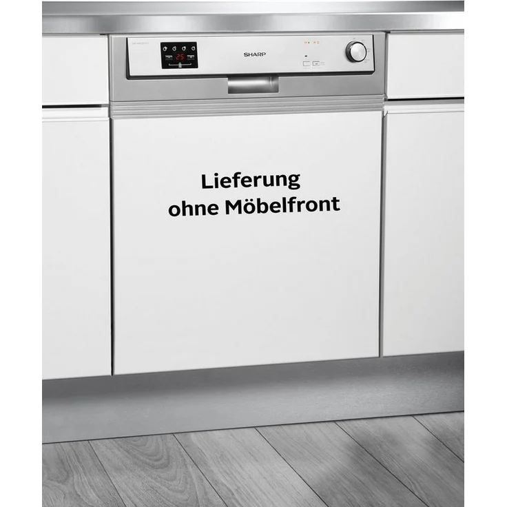 Sharp QW-HX12S47ES-DE, Geschirrspüler, E, Geräuschemissionsklasse C, Geräuschemissionen 47 Dezibel – Bild 1