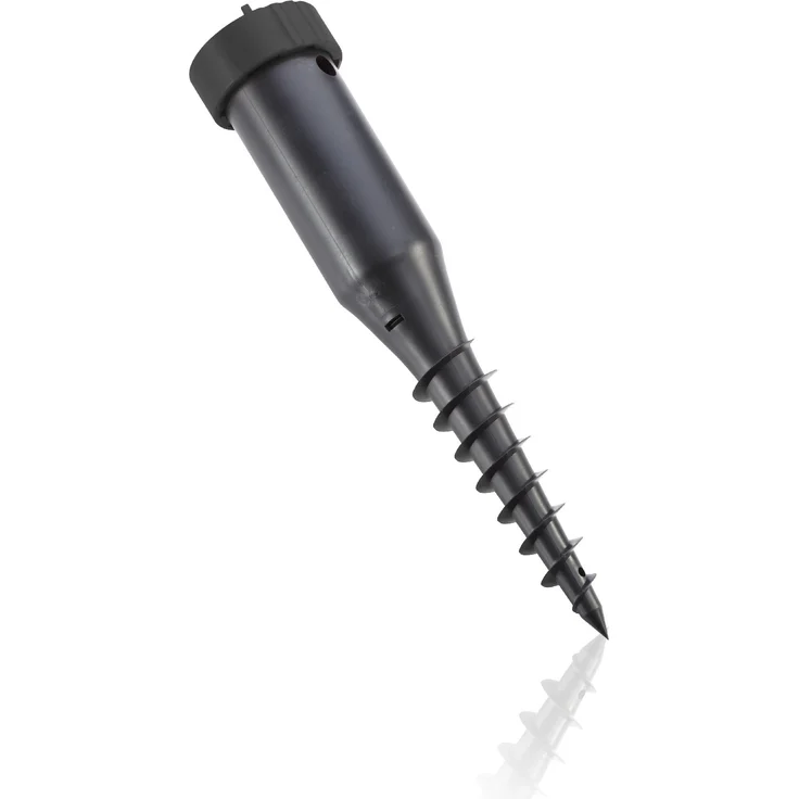 Leifheit Zentrier Bodendübel für Wäscheschirme mit 50 mm Durchmesser, Bodenhülse mit Eindrehstange, Bodenanker mit Exzenter zur einfachen Ausrichtung – Bild 1
