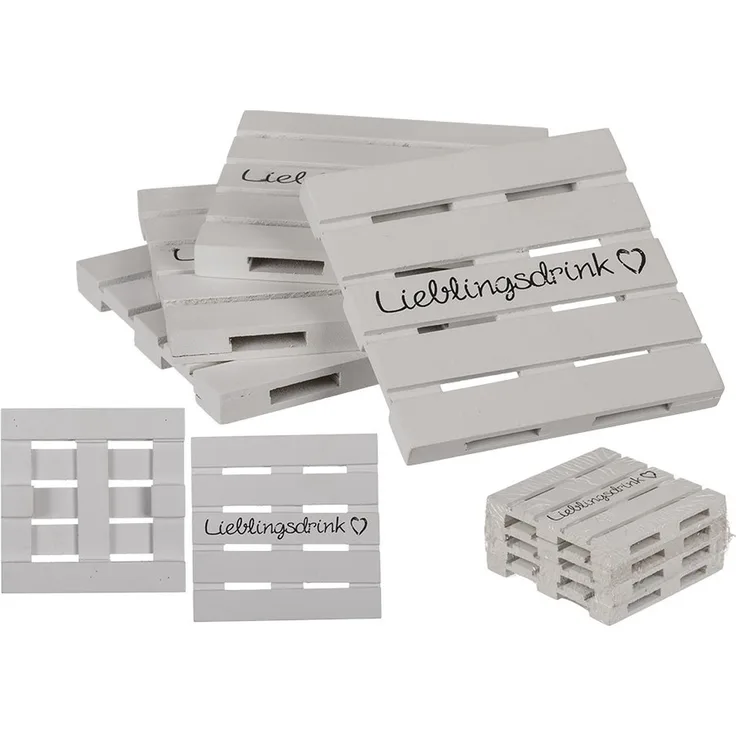 Untersetzer Glasuntersetzer Tischdeko »Lieblingsdrink« ca. 10·10·1cm 4er Set ...