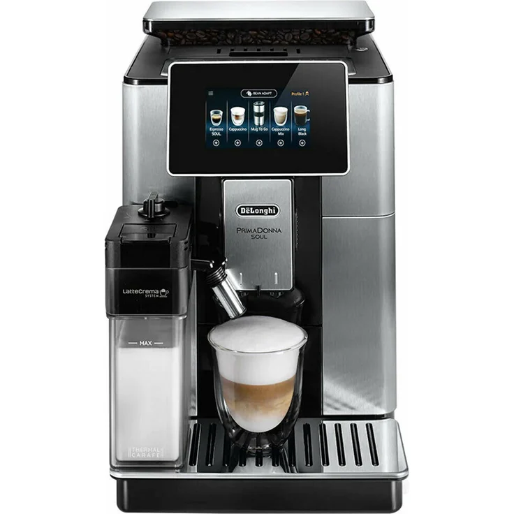 Delonghi ECAM 610.74.MB Prima Donna Soul Kaffeevollautomat mit integriertem Mahlwerk, TFT-Display, coffee2go – Bild 1
