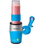 CONPT Hausgeräte sm3384 Smoothie Maker ''Active-Smoothie'' mit 1 Trinkflasche, 500 W, 0,57 L, blau