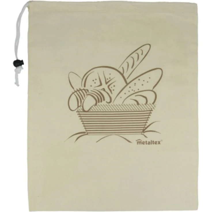 Metaltex 239243 Sac à Pain Coton Blanc 34 x 43 cm – Bild 2