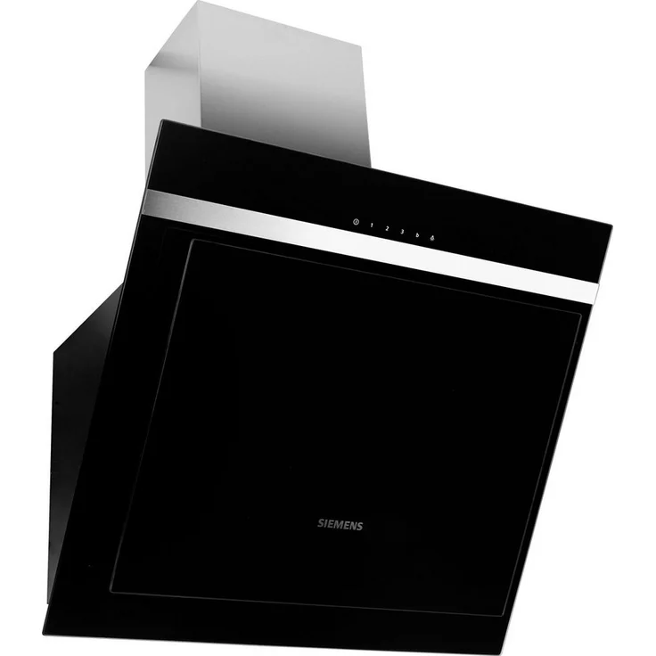 Siemens LC67KHM60 iQ300, Wandhaube, Wandmontage, Breite 59 cm, Tiefe: 49.9 cm, Absaugung und Rückführung (mit zusätzlichem Rückführungsset), Black/Stainless Steel – Bild 2