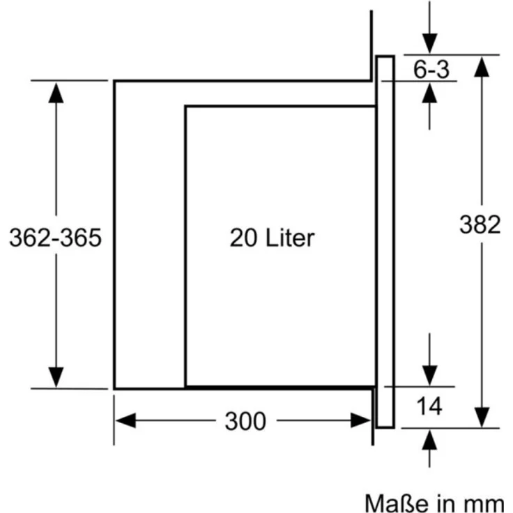 Bosch BEL524MS0 Kombi-Mikrowelle mit Grill, Einbaugerät, 20 Liter Garraum aus Edelstahl, schwarz – Bild 3