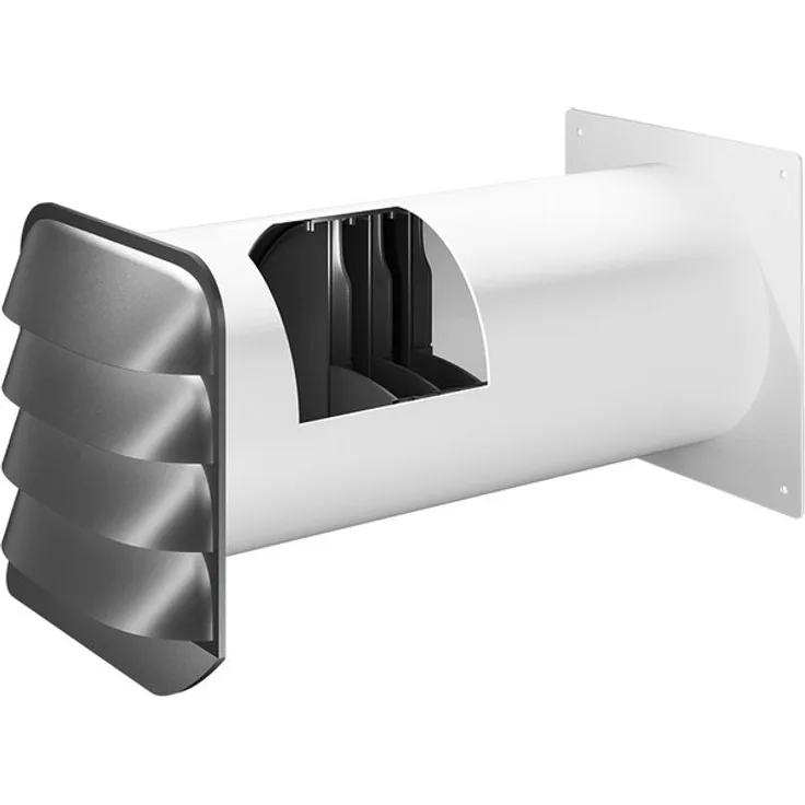 Naber E-Jal Col Außenjalousie mit Thermobox, weiß/Edelstahl 4022046