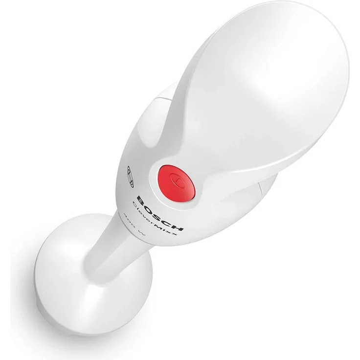 Bosch Hausgeräte Bosch MSM14000 Stabmixer CleverMixx, 400 W, Vier-Klingen Messer QuattroBlade, Mixfuß, weiß-dunkle rot, Kunststoff, Edelstahl – Bild 2