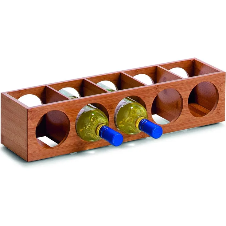 Zeller 13565 Weinregal 13.5 x 12.5 x 53 cm, Bamboo