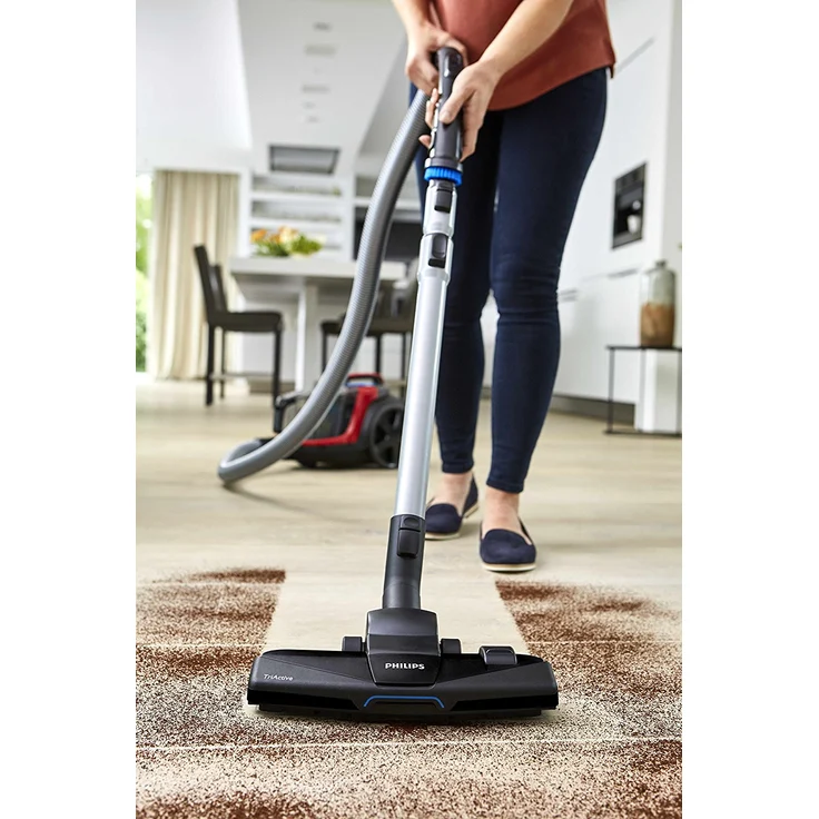 Philips FC9729-09 beutelloser Staubsauger PowerPro Expert (650 W, 2 L Staubvolumen, integriertes Zubehör) rot – Bild 4