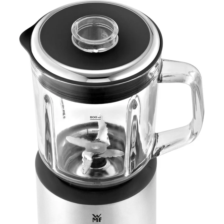 WMF Küchenminis Kompaktmixer, Standmixer, 400 Watt, Glasbehälter 0,8 l, Pulsstufe, cromargan matt-silber  – Bild 4