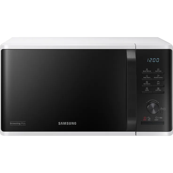 Samsung MG23K3515 Mikrowelle mit Grill, Standgerät, 23 Liter Garraum, 800 Watt, Auftauen, schwarz