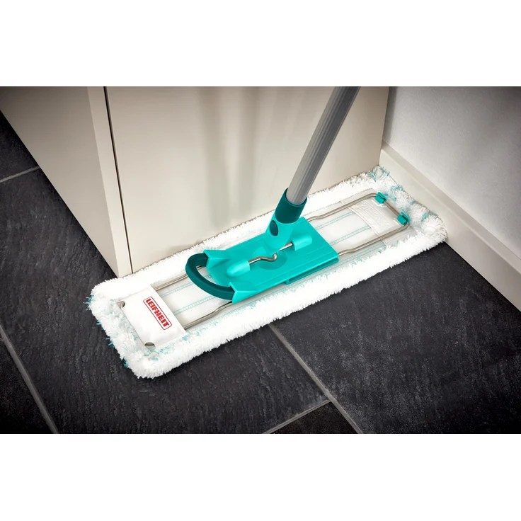 Leifheit Bodenwischer Profi XL micro duo Aluminiumstiel, 55045, für Fliesen und Steinböden, 2-Faser-Wischbzug  – Bild 11