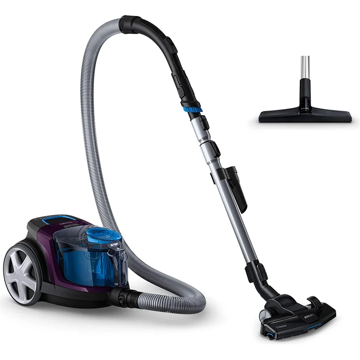 Philips FC9333-09 Bodenstaubsauger, 900 Watt, beutellos, H13 HEPA-Filter, schwarz-violett – Bild 2