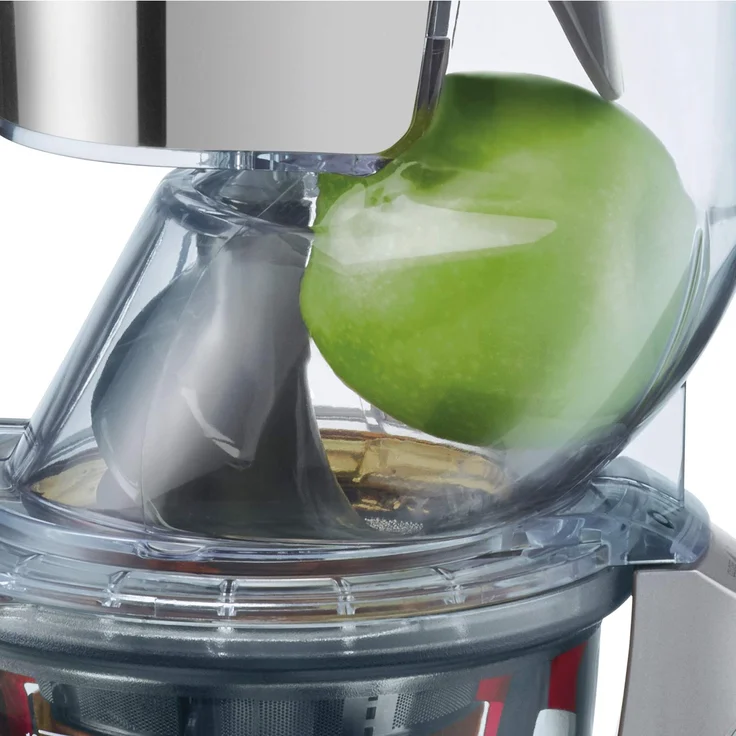 SAGE SJS700 the Big Suqeeze Slow-Juicer mit extragroßem Einfüllschacht, Silber – Bild 4