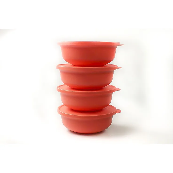 Tupperware Aloha 1L lachs (4) Schüssel Servieren Servierschüssel Salatschüssel