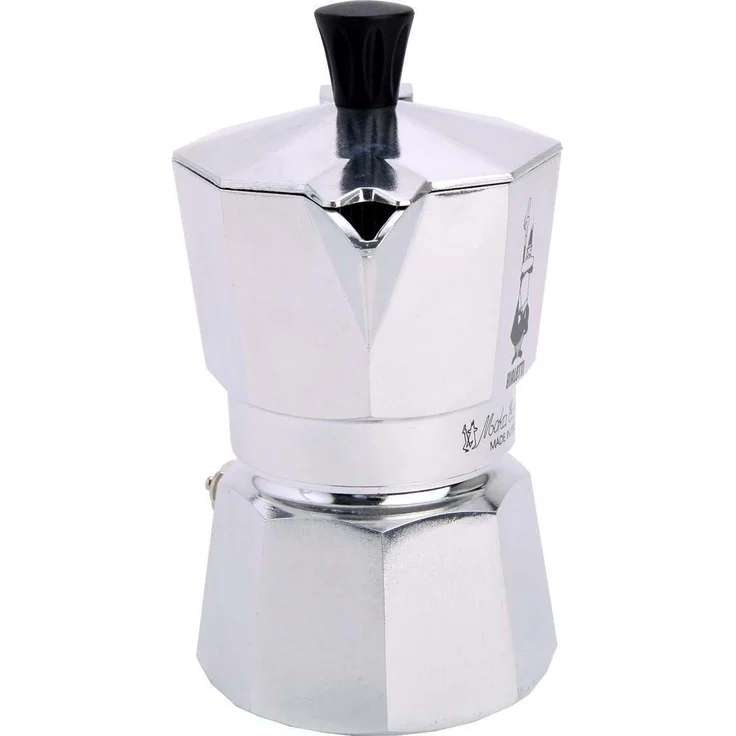 Bialetti Moka Express Espressokocher, Aluminium, metallic, 2 Tassen  – Bild 3