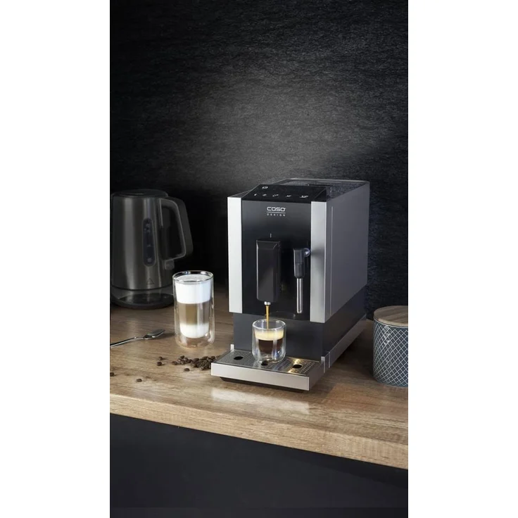 CASO Café Crema One - Design Kaffeevollautomat, innovatives Heizsystem, extra leises integriertes Edelstahl-Kegelmahlwerk, für Espresso, Cappuccino, Latte Macchiato, u.v.m – Bild 5