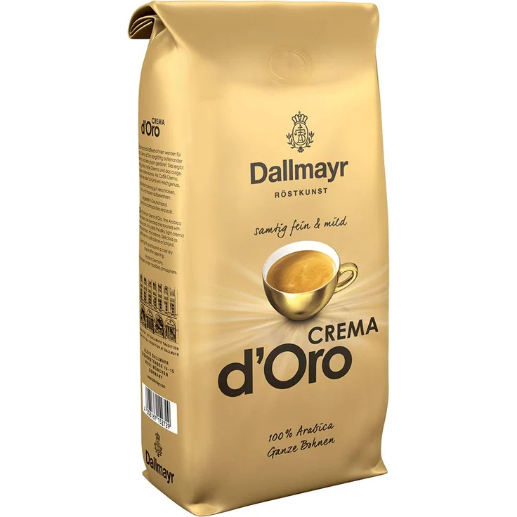 Dallmayr Kaffee Crema d'oro mild und fein Kaffeebohnen, 1er Pack (1 x 1000 g Beutel) – Bild 1