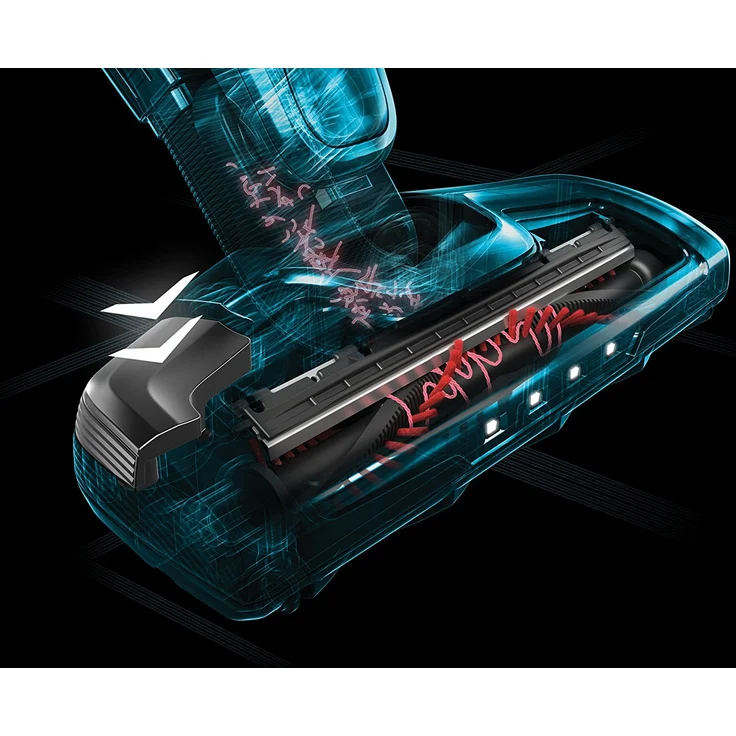 AEG Ergorapido CX7-2-I360 Handstaubsauger, 45 min Akkubetrieb, LED-Frontlicht, 180° Drehgelenk, Bürstenreinigungsfunktion, freistehend, blau  – Bild 12