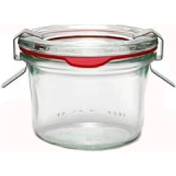APS 82316 Satz von 12 Weck-Gläser mit Deckel, Ø 7 x 8 cm, 220 ml