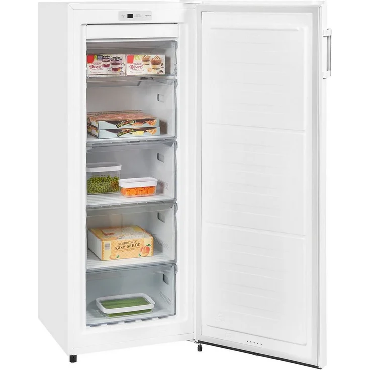 Exquisit GS231-NF-H-010E Gefrierschrank, freistehend, weiß, NoFrost, Schnellgefrieren, Breite 56 cm, Energieklasse E – Bild 3