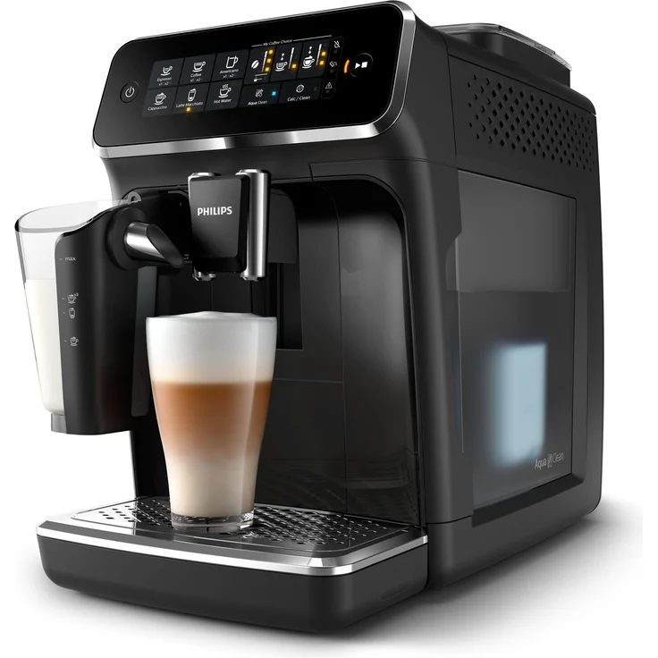 Philips 3200 Serie EP3241-50 LatteGo Kaffeevollautomat mit integriertem Mahlwerk, 5 Kaffeespezialitäten (LatteGo Milchsystem), schwarz – Bild 3