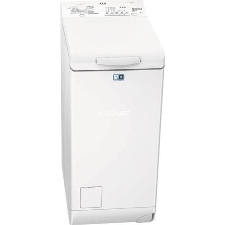 AEG CARAT L5TBK30268, Toplader-Waschmaschine, D, Fassungsvermögen 6 kg, Standgerät, Breite 40 cm, Startzeitvorwahl, Vollwasserschutz