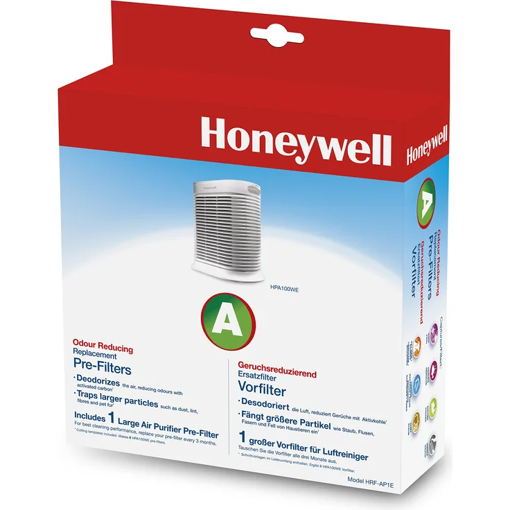 Honeywell geruchsreduzierender Ersatzfilter HRF-AP1E für die Anwendung Luftreiniger HPA100WE