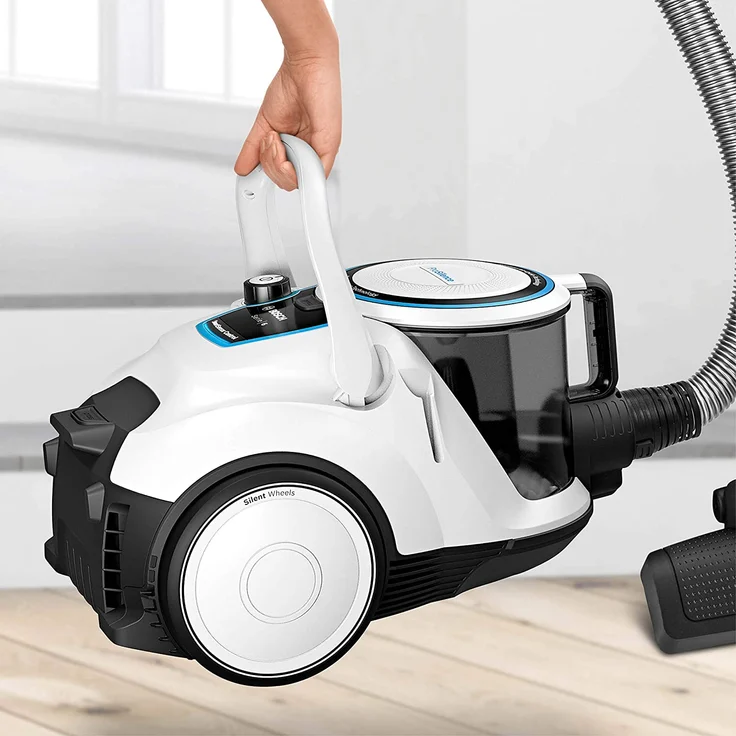 Bosch Hausgeräte BGC41LSIL, Bodenstaubsauger ohne Beutel, weiß – Bild 4