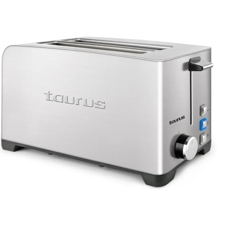 Taurus mytoast Duplo Legend 2rebanada (S) 1400 W Edelstahl Toaster (2 Stück (S), Edelstahl, Edelstahl, Knöpfe, Rotation, 1400 W)