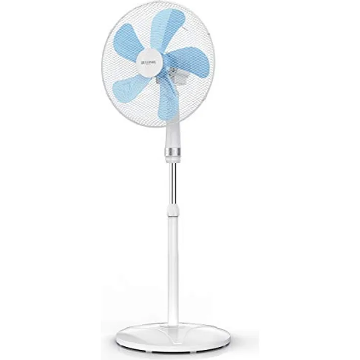 Brandson Standventilator 50 W - Standlüfter 40 cm - Ventilator höhenverstellbarNeigungswinkel 30°