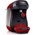 Bosch TAS1003 Tassimo Happy Kapselmaschine, über 70 Getränke, vollautomatisch, geeignet für alle Tassen, kompakte Größe, 1400 W, rot