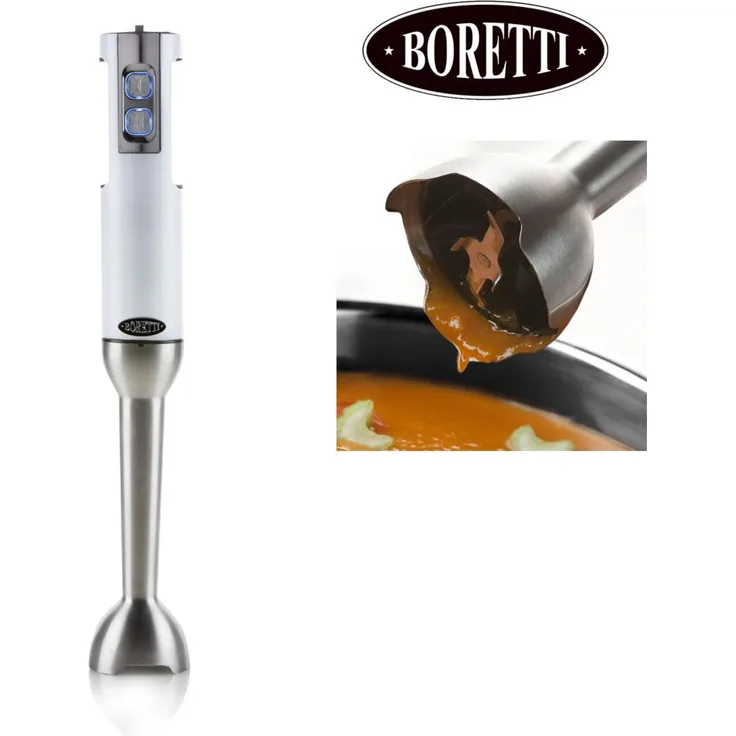 Boretti Design Power Stabmixer Pürierstab B222 weiß