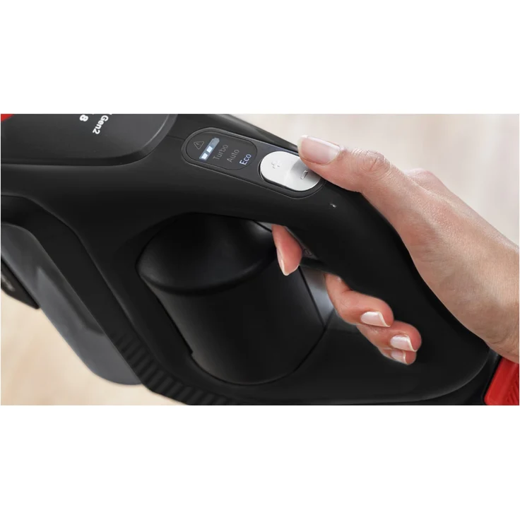 Bosch BKS821MPOW Unlimited Gen2 Serie 8 Handstaubsauger, 45 min Akkubetrieb, Akkuwechsel-Option, 3 Saugmodi, schwarz-rot – Bild 15