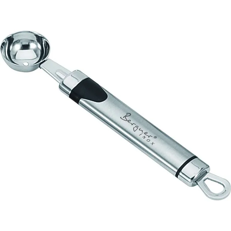 BERGNER Edelstahl Melonen-Ausstecher 17 cm Eiskugeln 3 cm BG-3279