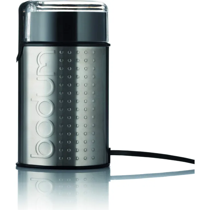 Bodum 11160-57EURO-4PL BISTRO Elektrische Kaffeemühle, 150 W, Edelstahl, Chrom matt
