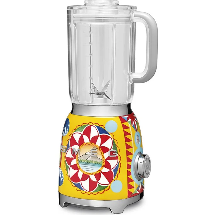 SMEG BLF01 Standmixer, 800W, 1,5 L, 5 Geschwindigkeiten, gelb, rot – Bild 3