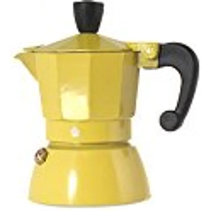 Home Brigitte Color Espressokocher 1 Tasse, Aluminium, Mehrfarbig, 8 x 10 x 14 cm