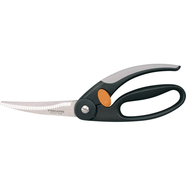Fiskars Geflügelschere, Gesamtlänge: 25 cm, Qualitätsstahl-Kunststoff, Functional Form, 1003033