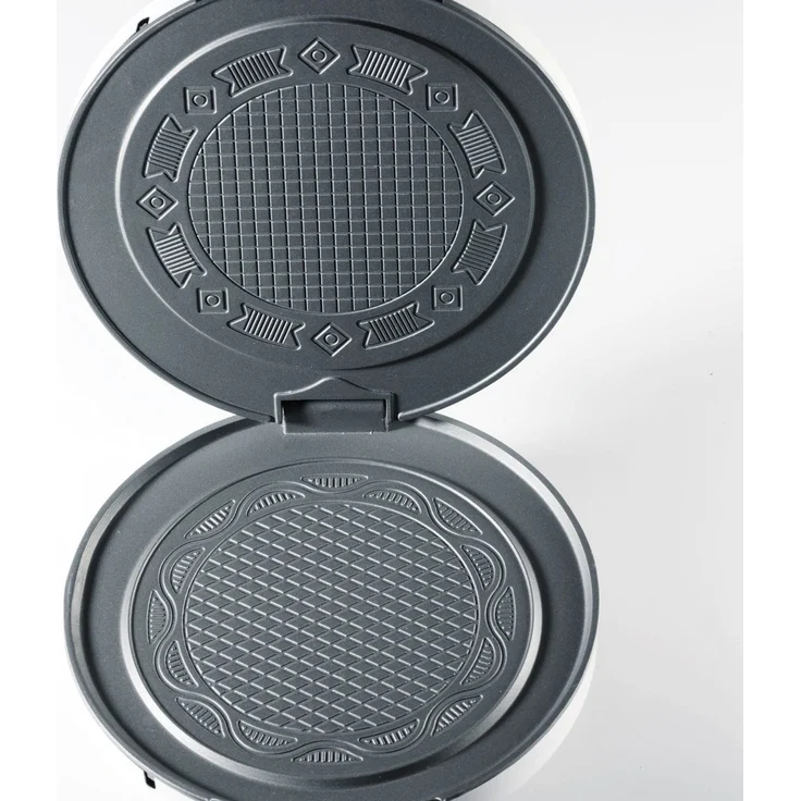 Cloer 281 Hörnchenautomat für hauchdünne, knusprige Hörnchen - 800 W - Backfläche 15 cm Durchmesser - schwere Backplatten - stufenlos wählbarer Bräunungsgrad - Signalton - weiß – Bild 2